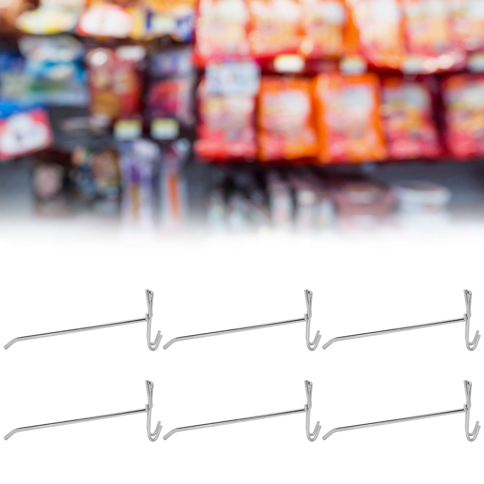 30 Pezzi Ganci per Pannelli Forati, Gancio per Supermercato Heavy Duty Griglia di Ferro, Ganci per Pegboard in Metallo per Esposizione Al Dettaglio Classificazione Degli Utensili(20cm in length)