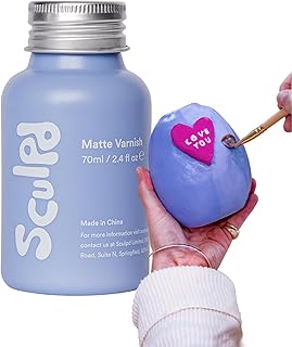 Sculpd Clear Varnish for Air Dry Clay - Premium Clear Matte Finish For P...