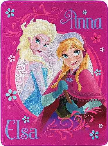 Northwest Disney La Reine des Neiges – Couverture Micro Raschel – 116,8 x 152,4 cm – Multicolore
