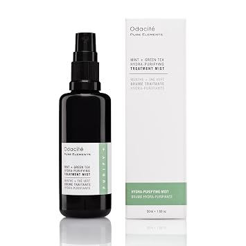 Odacite Anti Aging Face Serum - Mint & Green Tea Hydra-Purifying Mist Glow Recipe, Acne & Pimple Prone Skin, Clearing Face Mist for Hydration, Blemishes, Clogged Pores, Tired Complexion - 1.69 fl. oz