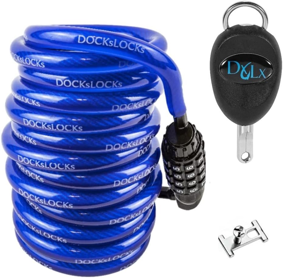 Complete SUP & Surf Security System โ Marine Grade Anti-Theft Kit with Patented Jaws Lock, 10ft Coiled Cable Lock & Fin Box Cleat for Paddleboard & Surfboard Protection