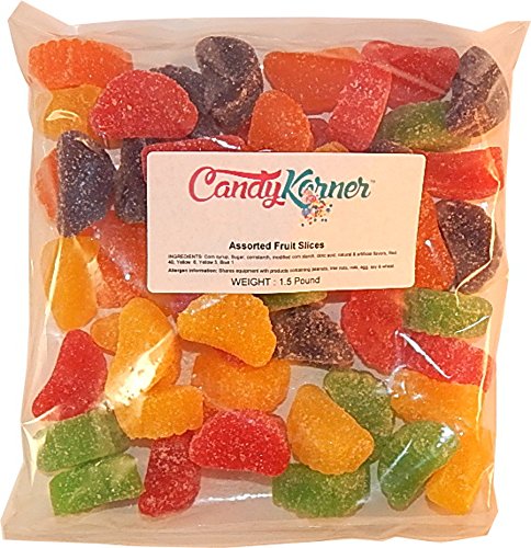 Sunrise Assorted Fruit Slices 1 Pound (16 OZ) Candy Korner miniatura 2