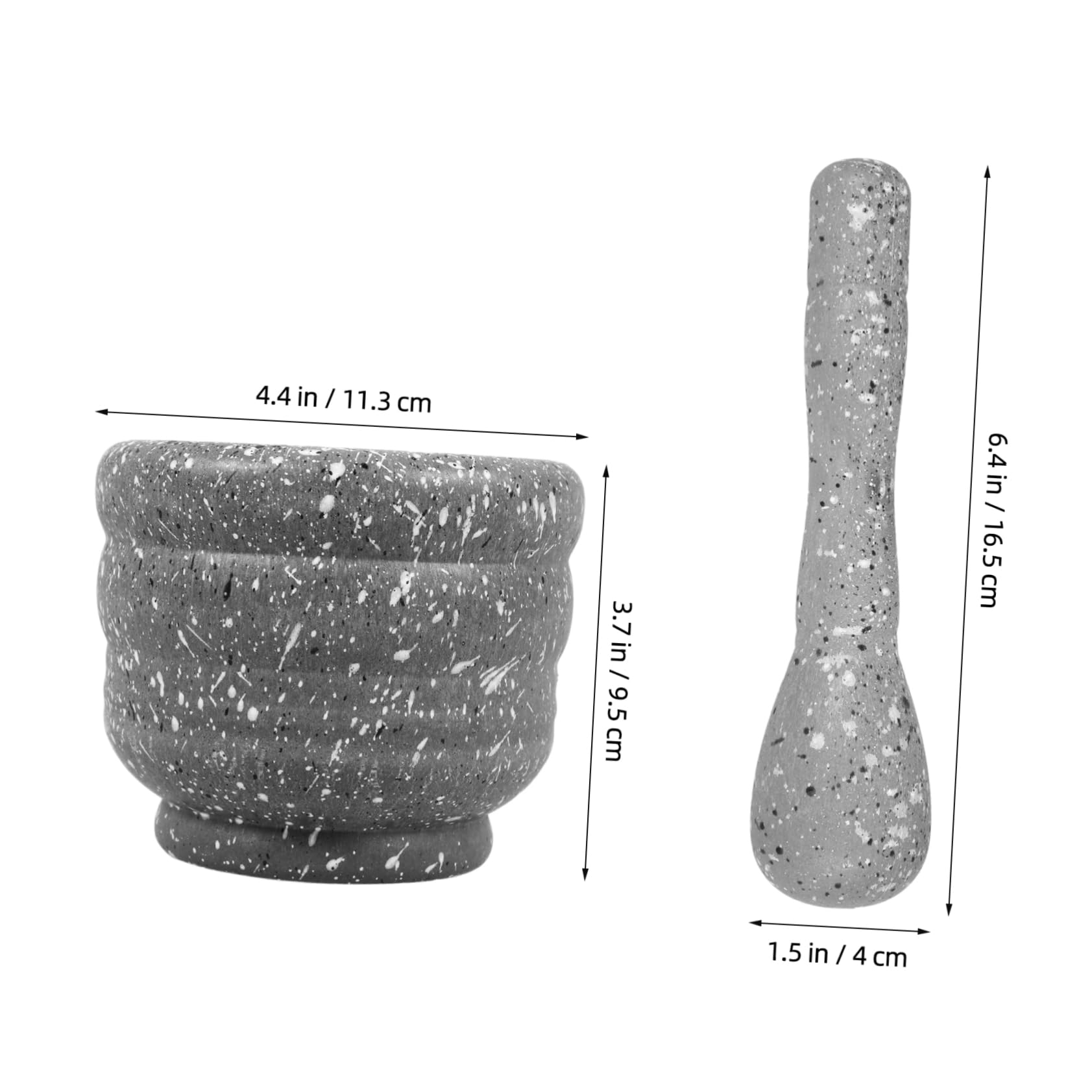 ULTECHNOVO 1Set Manual Potato Crusher and Garlic Masher Set Ergonomic Pestle and Grinding Bowl for Kitchen Use Convenient Handheld Food Ricer for Crushing Garlic Ginger and More