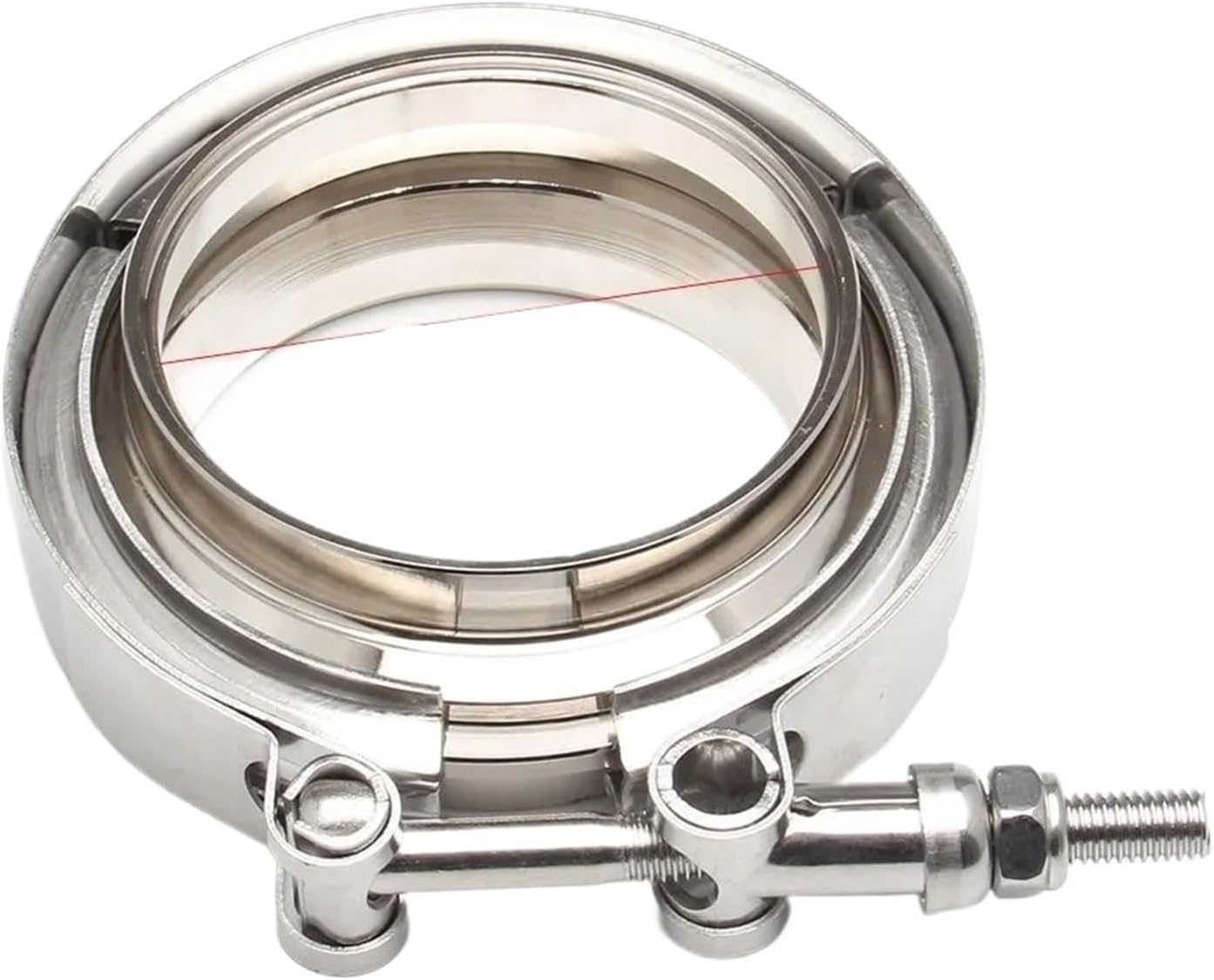 2＂2.5＂3＂3.5＂4＂ V-Band Clamp With Male Female Flange Kit Downpipe Wastegate V-Band Exhaust Pipes Car(3.5 INCH)
