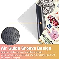 Vista 154 de Adhesivo para laptop de 12.1-15.6 pulgadas, calcomanía reutilizable universal de vinilo para laptop, protector de arte impermeable en color panal