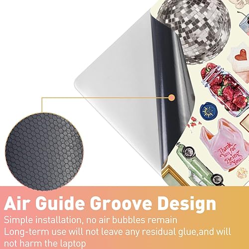 Miniatura 154 de Adhesivo para laptop de 12.1-15.6 pulgadas, calcomanía reutilizable universal de vinilo para laptop, protector de arte impermeable en color panal