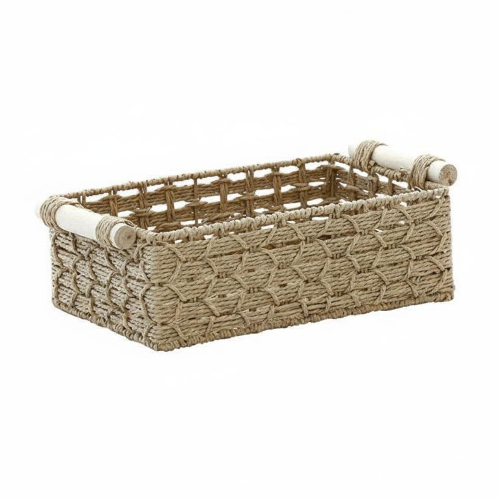 Panier de rangement rectangulaire pour entrée et salon chaleureux