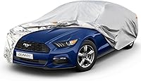 Vista 17 de Funda para coche de 6 capas pequeña para cupé deportivo impermeable para todo tipo de clima, cubierta exterior completa resistente adecuada