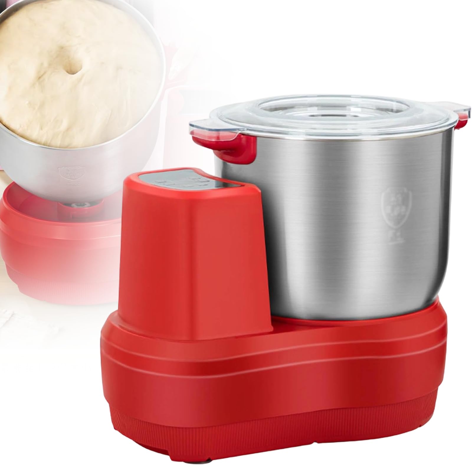 Xjymposium Electric Dough Maker With Ferment Function, 150w Kitchen Split Design Electric Mixer, Intelligent Timer, 10 Minutes Fast Kneading For Home Cooks