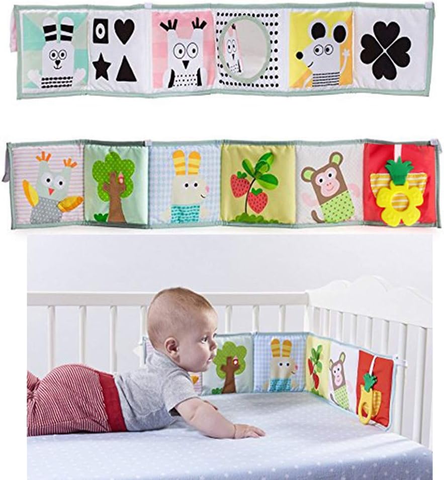Dessin Anime Animal Lit Bebe Tour De Lit Double Face Coloree Patterns Livre En Tissu Pour Bebe Reversible Bebe Landau Ecran Multi Touch Autour De Connaissances Pour Un Jouet Amusant Paru Bebe Et