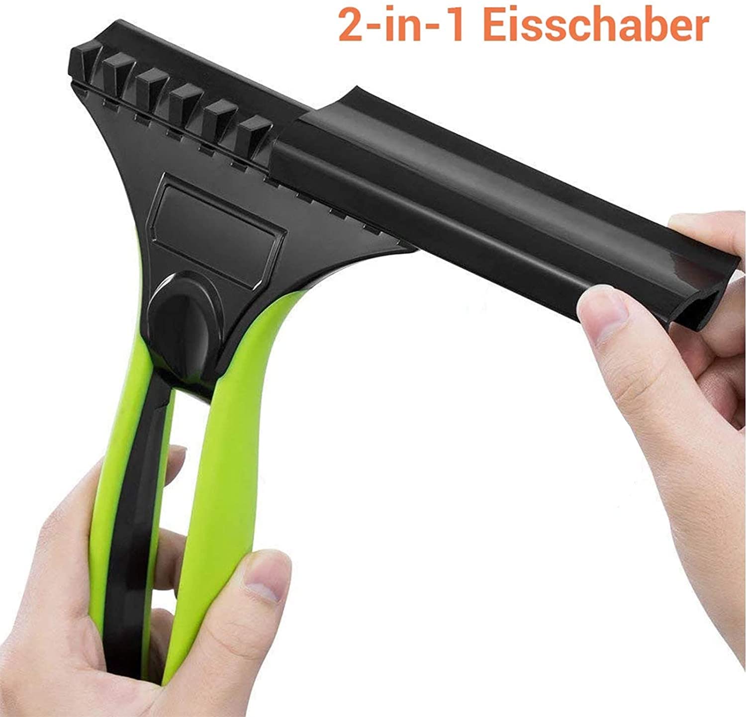 XMING Auto Snow Frost Ice Raschietto Multifunzione Automotive Snow Frost Shovel 2 in 1 Raschietto for Vento Auto Addominali Raschietto di Ghiaccio Auto in plastica Risparmia Spazio