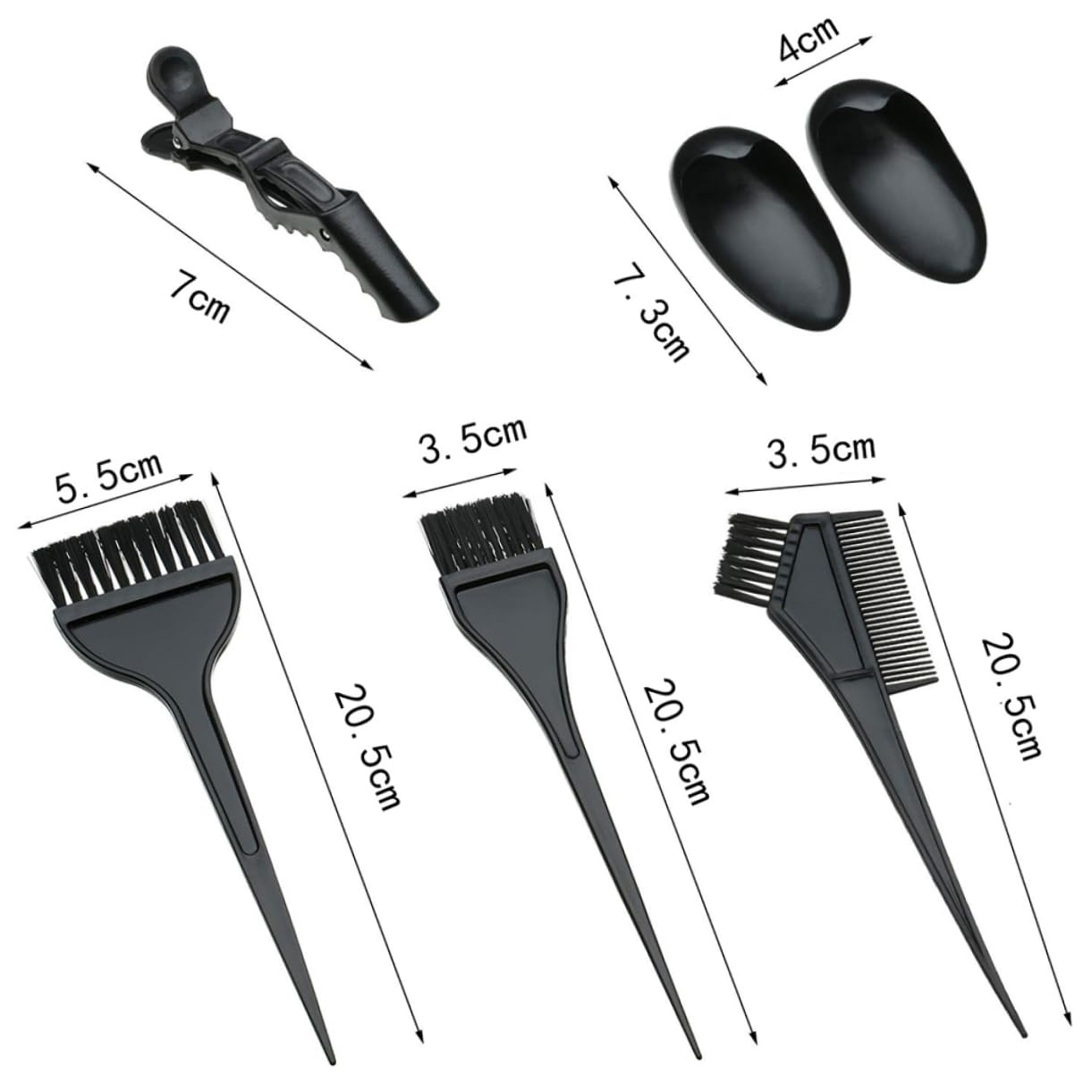 DOITOOL 2 Sätze À Stück Duschhaube Einweg Haarfarben-Kits Clip Haarfärbemittel-Set Haarfärbeset Kamm zum Färben der Haare Emulsion Suite 26-teiliges Set Haarfärbeschale einstellen