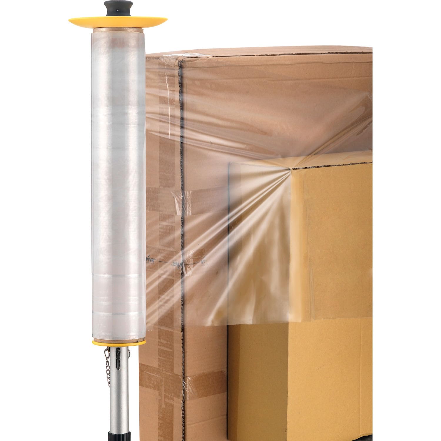 Global Industrial Stretch Wrap Dispenser, Extended Reach, for 12-20