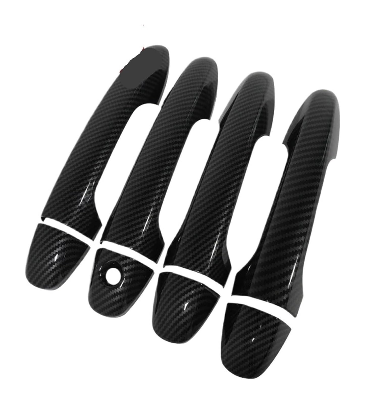 HCKCLMBMZW for Toyota for Hilux for Revo 2016-2019 2021 Car Exterior Door Handles Carbon Fiber Handle Cover Door Handle Cover(New Carbon)