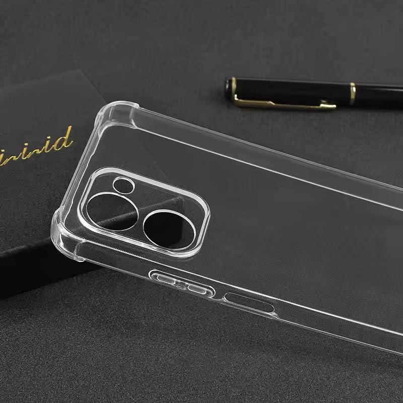 Image of Back Cover Shockproof Silicone Protective Back Case for vivo Y03 -Transparent