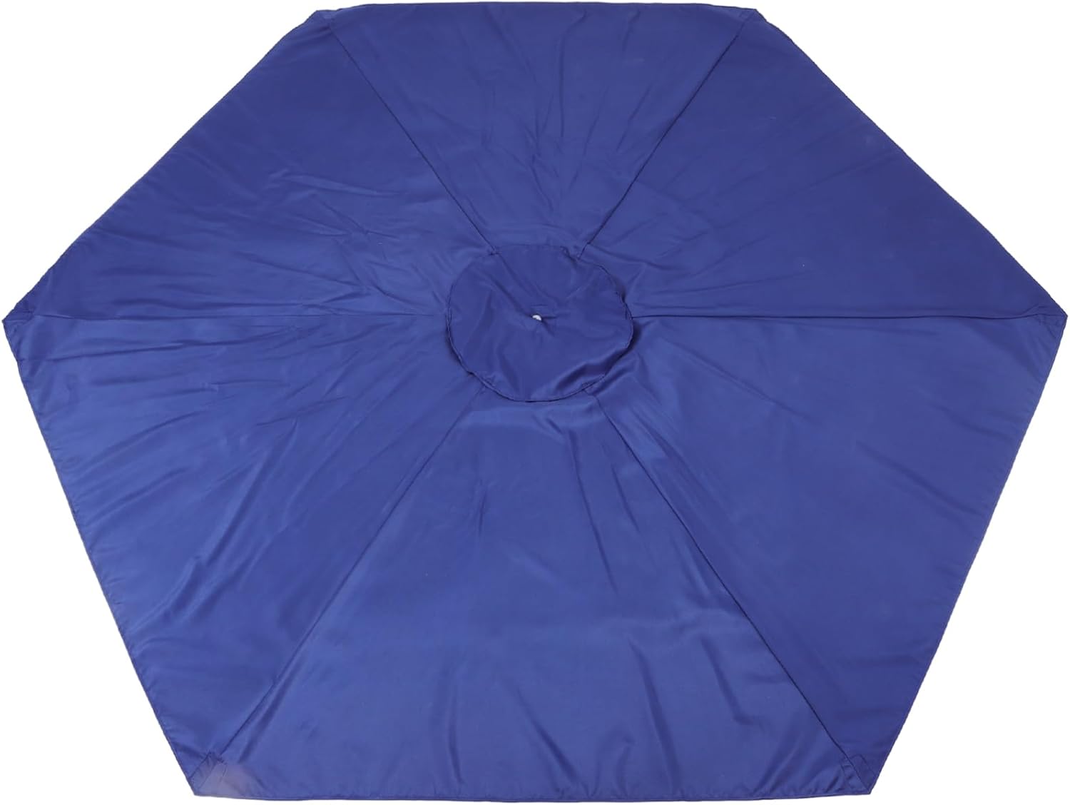 2.7m Patio Umbrella Replacement Canopy Outdoor Canopy Navy Blue for Garden and Cafes Easy to Install Weather Resistant for Sun and Rain