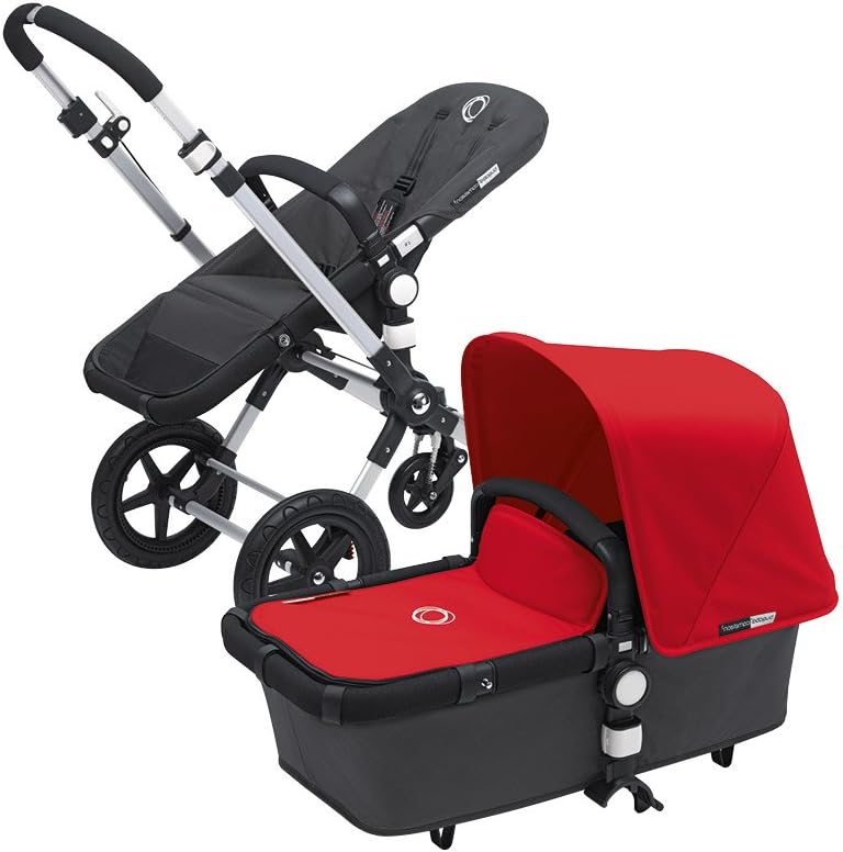 Bugaboo Cameleon 3 with Dark Grey Base and Multiple Color Options (Red)