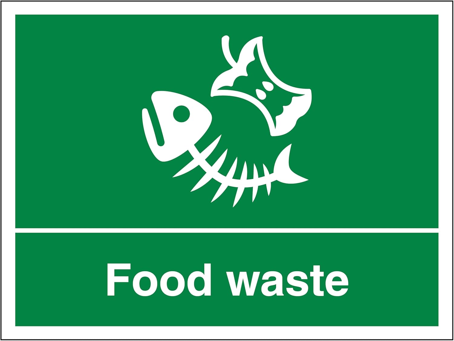 Food Waste - Landscape 400 x 300 mm - 2mm Rigid Plastic