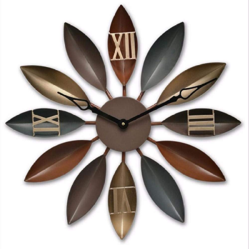 Horloge Murale de Jardin Extérieur Géante en Métal à Chiffres Romains