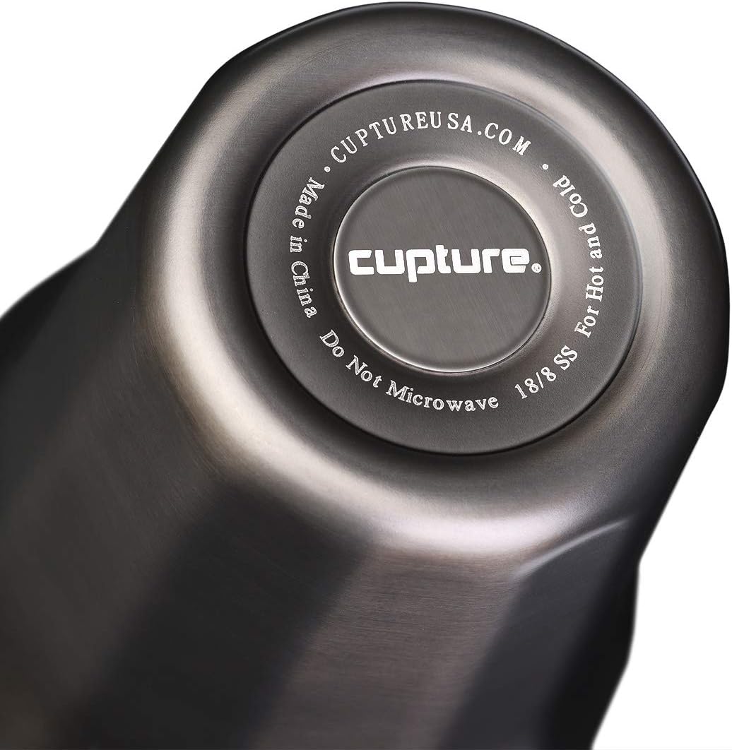 Cupture Travel 32 oz Vacuum Insulated Stainless Steel Tumbler Cup (Titanium Grey) - Image 3