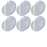 Vista 167 de Adhesivos reflectantes reflectantes de 1 pulgada de diámetro, reflector, impermeable, cinta adhesiva de advertencia de alta visibilidad