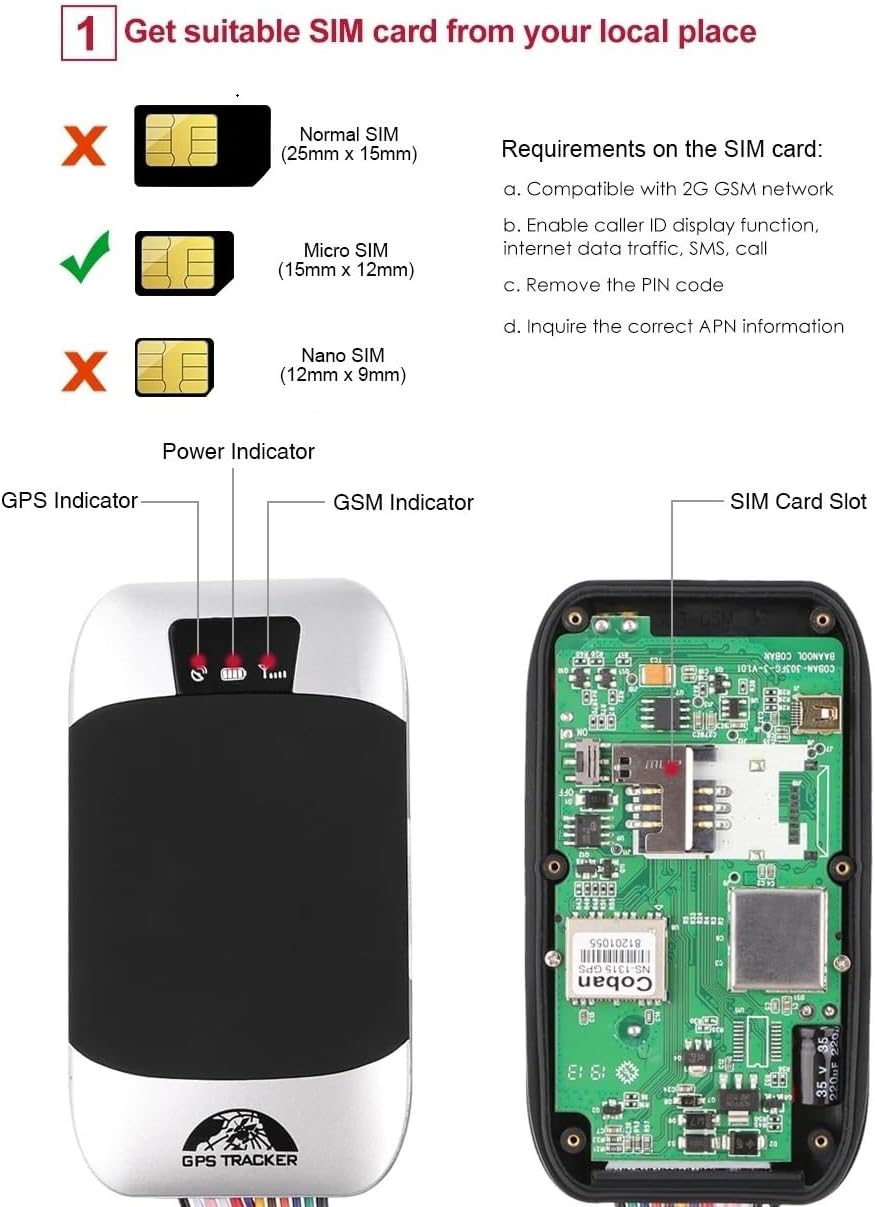 GPS Tracker Locator Real Time Tracking GPS GPRS GSM SMS Tracker for Motorbike Car Bike AntiTheft GPS303G