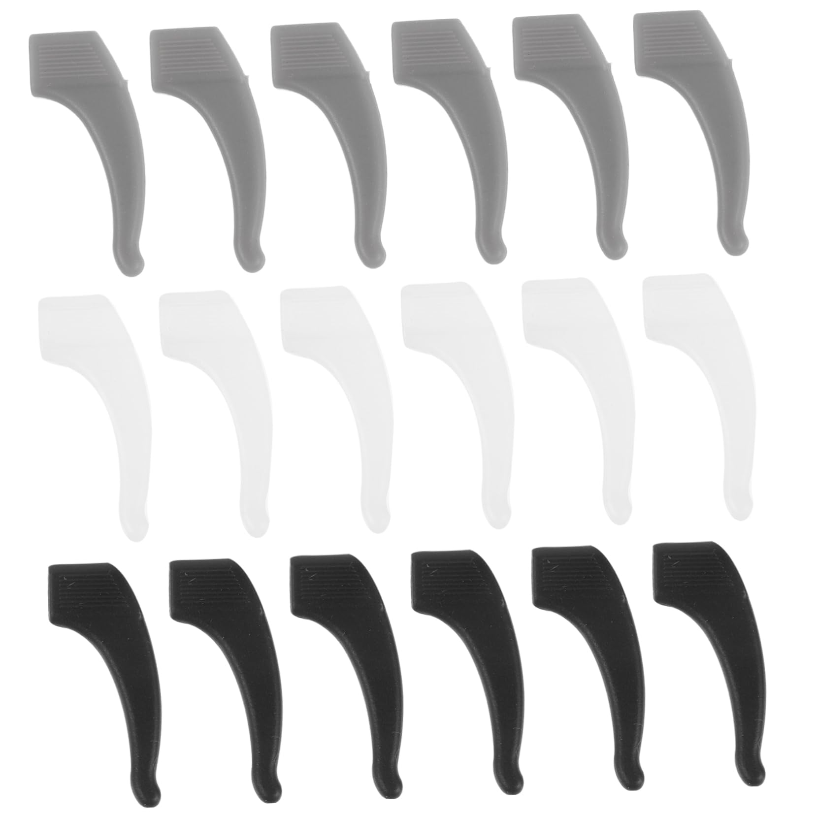 PEPLAYTAL 15 Pairs Glasses Ear Hooks Grips Slip Soft Eyeglass Holder Eyeglasses Retainers Eyeglasses Holder Stand over Temple Glasses Band Keep Light Glasses