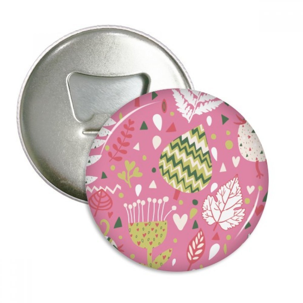 Bouteille ouvreur aimants et badge fleur lot de 3 pièces couleur argent pour cuisine et collection