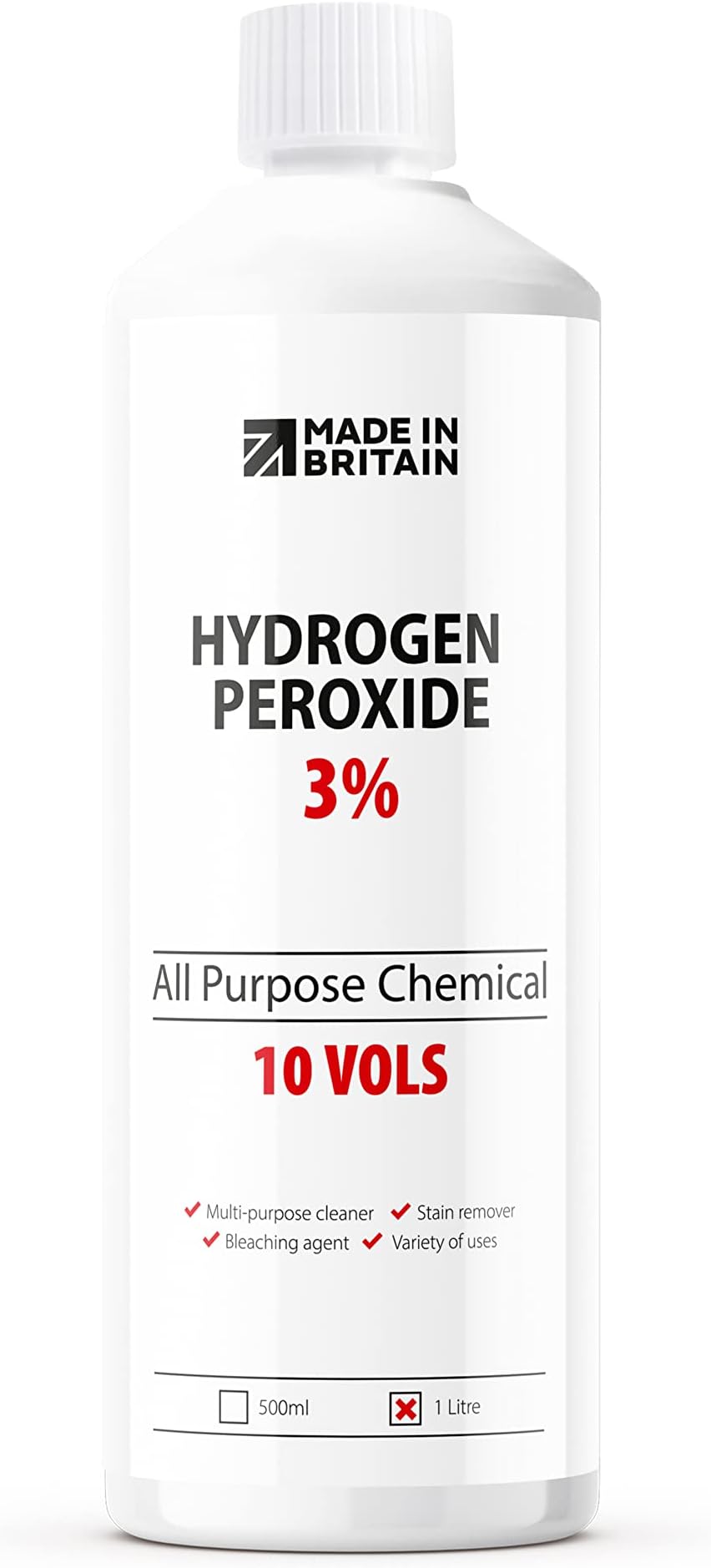 ChemLab McKLords Hydrogen Peroxide 3%, 1 Litre