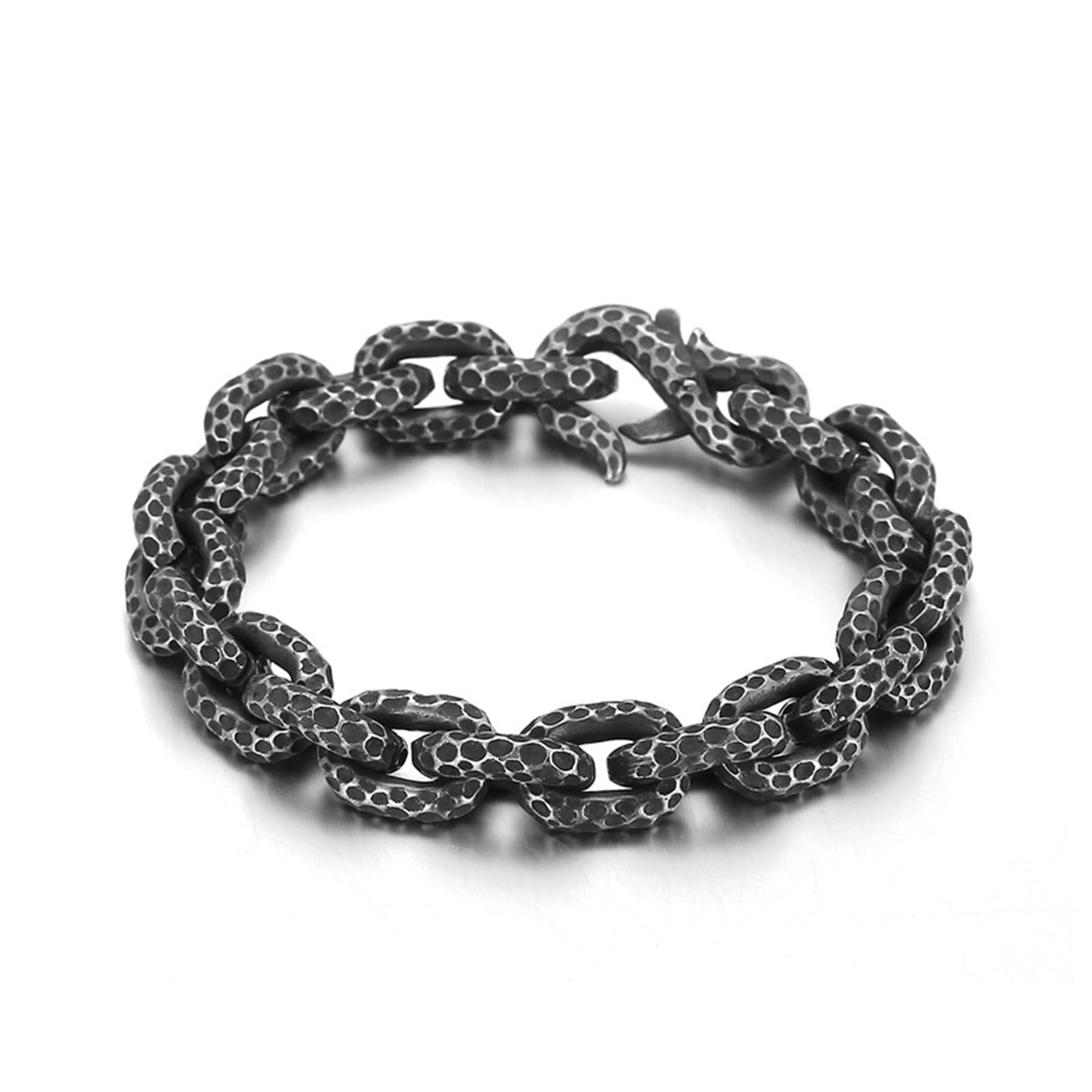 Bracelet Chaîne Noire, Bracelet Jonx Acier Inoxydable Indiquer Cadeau d'anniversaire Bracelet