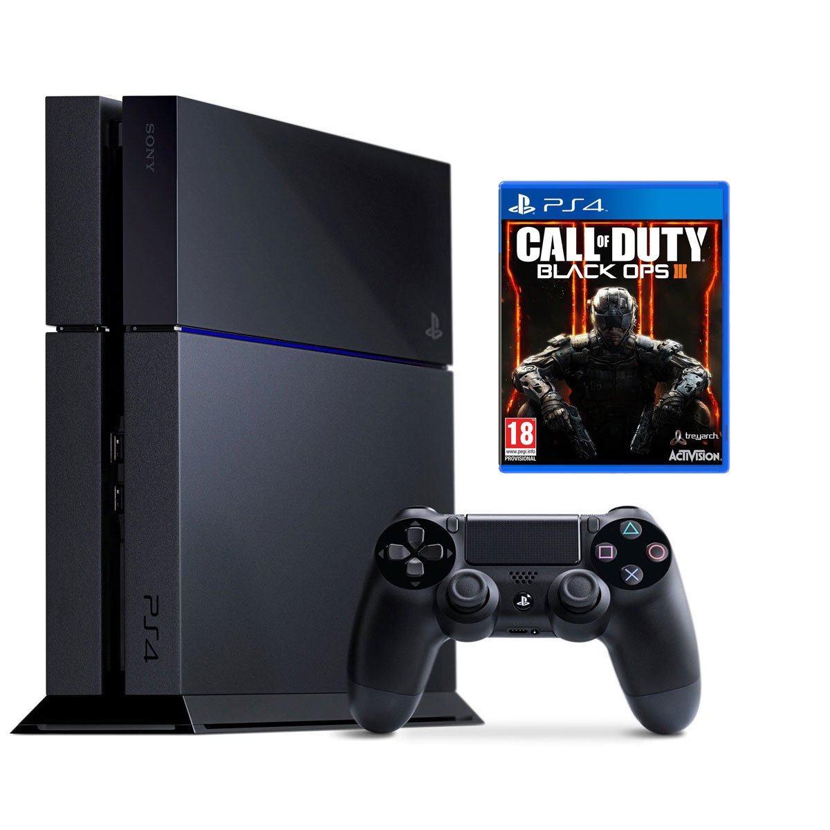 Console PlayStation 4 1 To Jet Black + Call of Duty : Black Ops III - [Edizione: Francia]