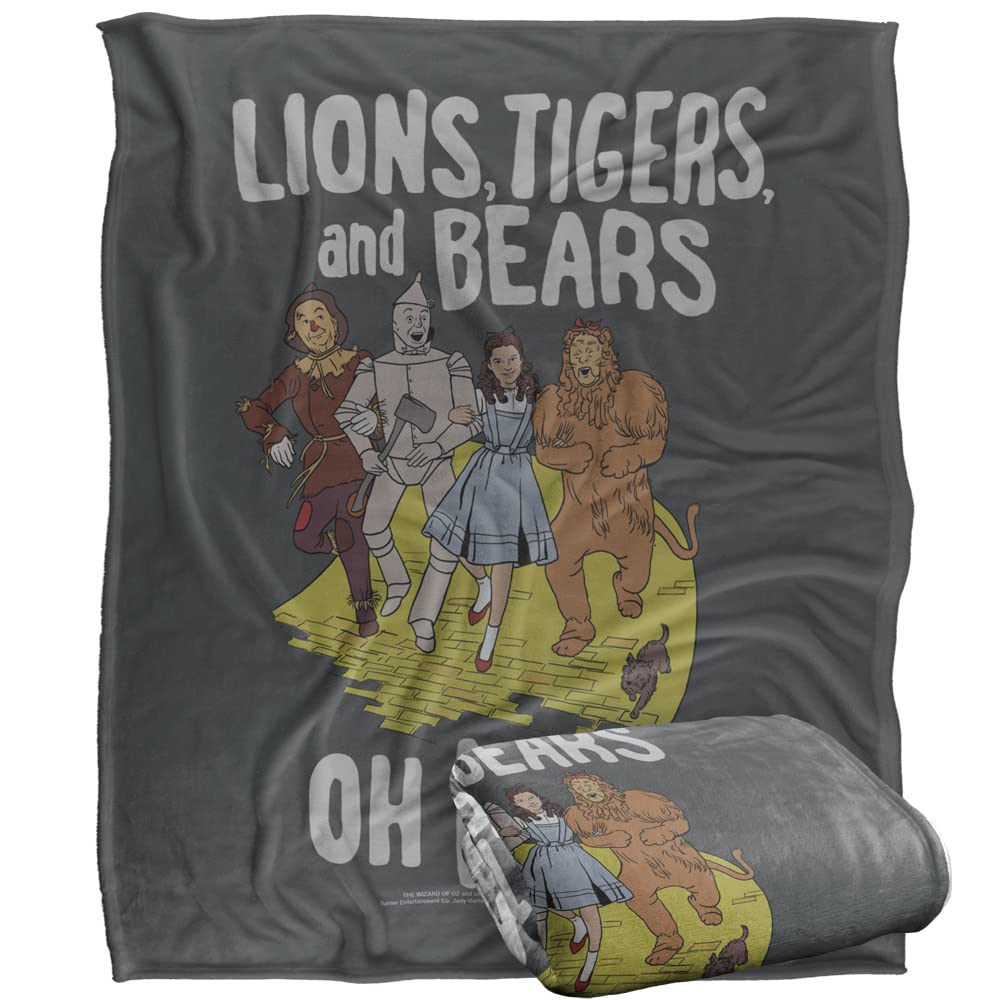 Wizard of Oz Blanket, 152 x 127 cm The Yellow Brick Silky Touch Super Soft Throw Blanket