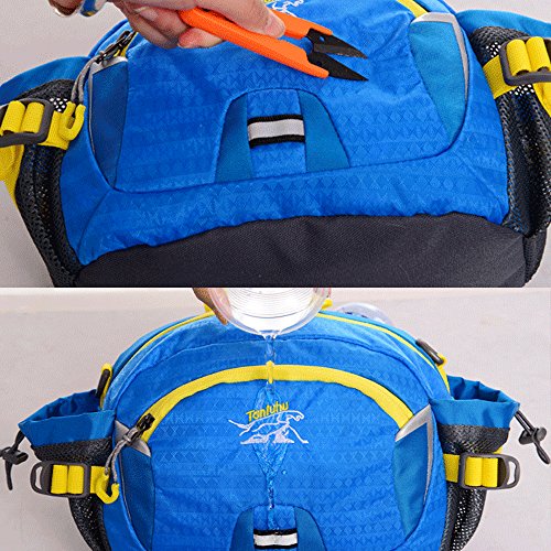 SINOKAL Multifunctional Military Style Canvas Waist Pack Bag Water Resistant Bum Bag with Water Bottle Holder for Running Hiking Cycling Climbing Camping Travel - Image 5