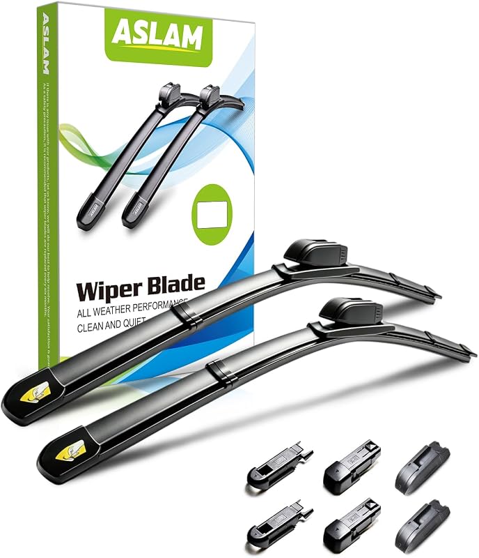 Palhetas do limpador de para-brisa ASLAM 66,04 cm para braço J Hook – Par