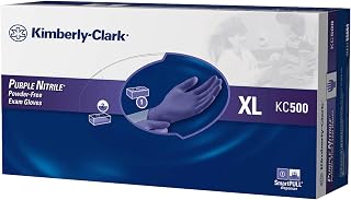 Halyard Purple Nitrile Exam Gloves, Ambidextrous, Nitrile, XL, Purple (Box of 90)