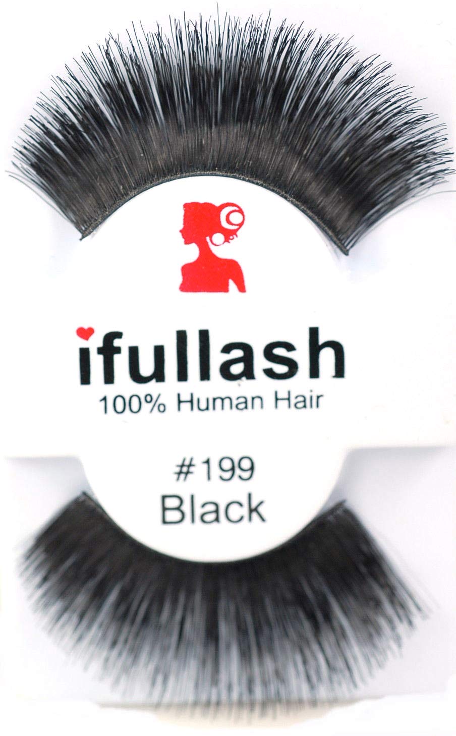 #199, 12 Pairs ifullash 100% Human Hair Eyelashes