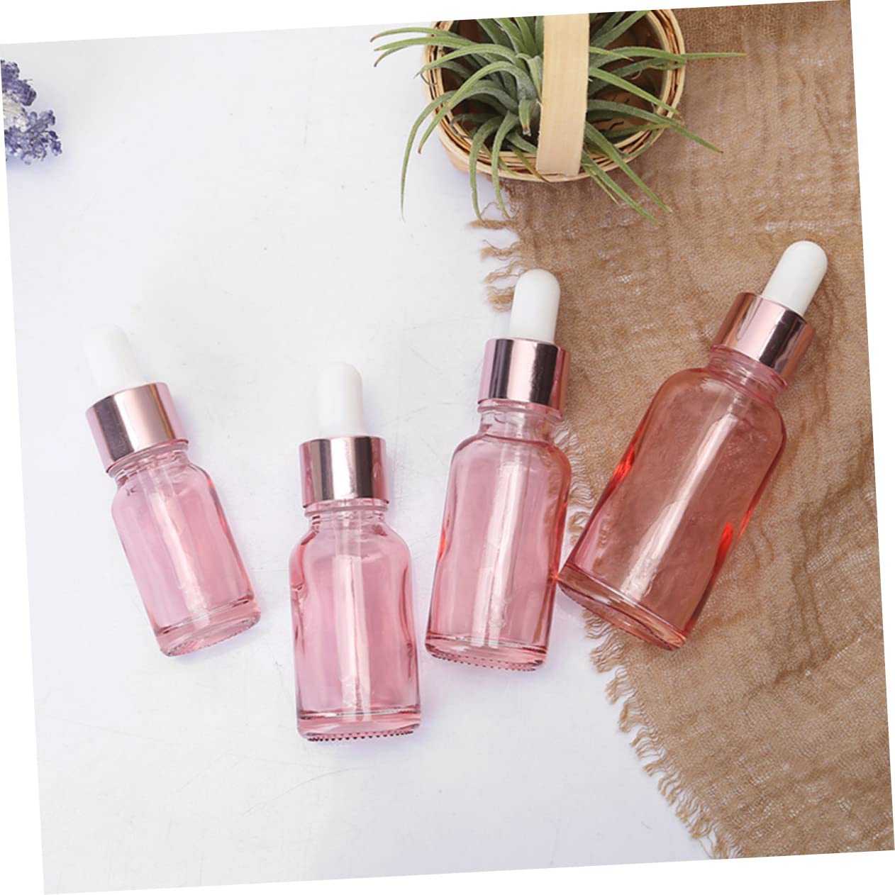 Didiseaon 30piezas Frascos Cuentagotas De Viaje Botellas De Vidrio Gotero Para Aceites Esenciales y Lociones