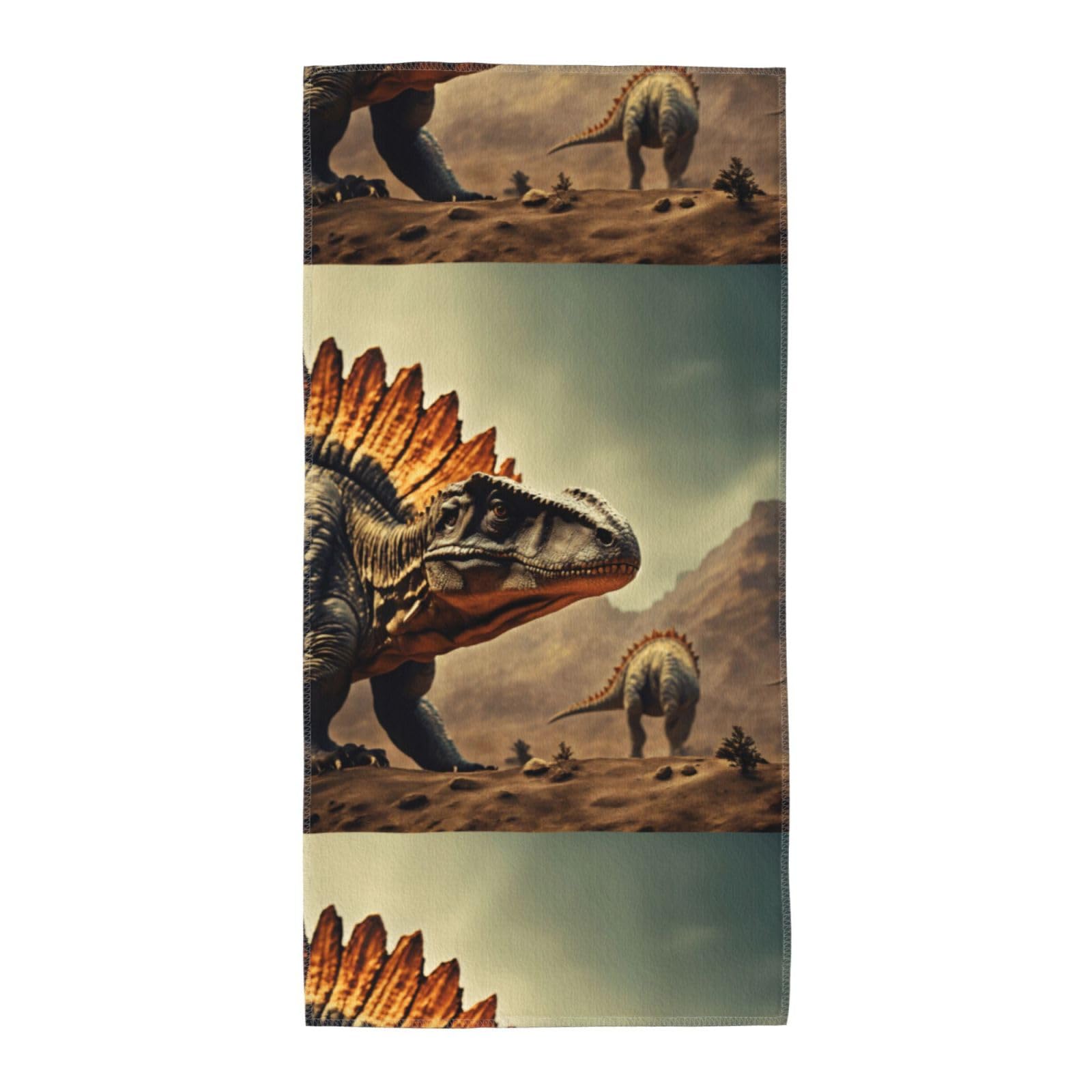 Cbaaghh Dinosaur Print Towel, Towels Thick Face Towels Fast Drying Washcloth For Bath, Spa, Gym