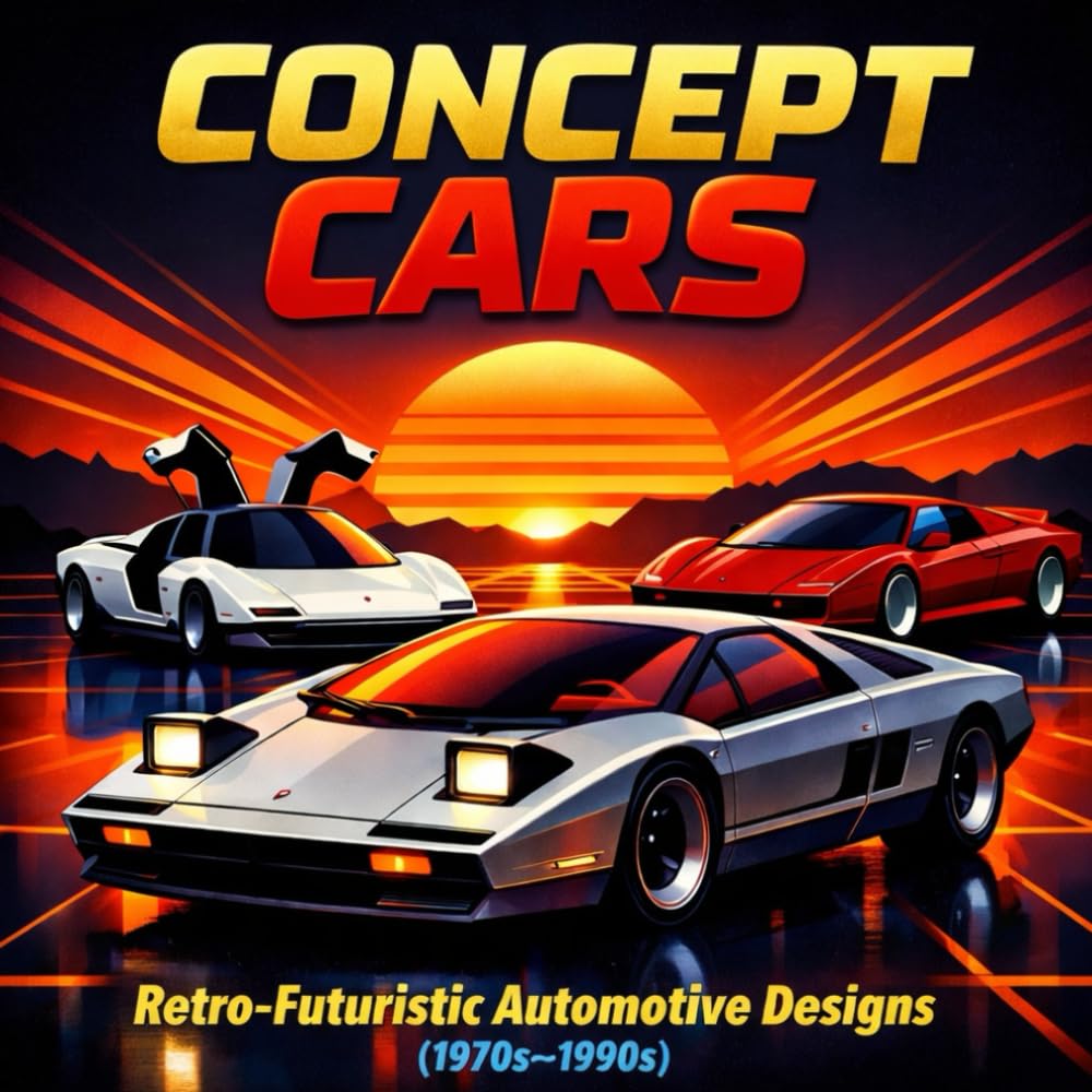 Concept Cars - Retro-Futuristic Automotive Designs (1970s–1990s): Icons of a Future That Never Came