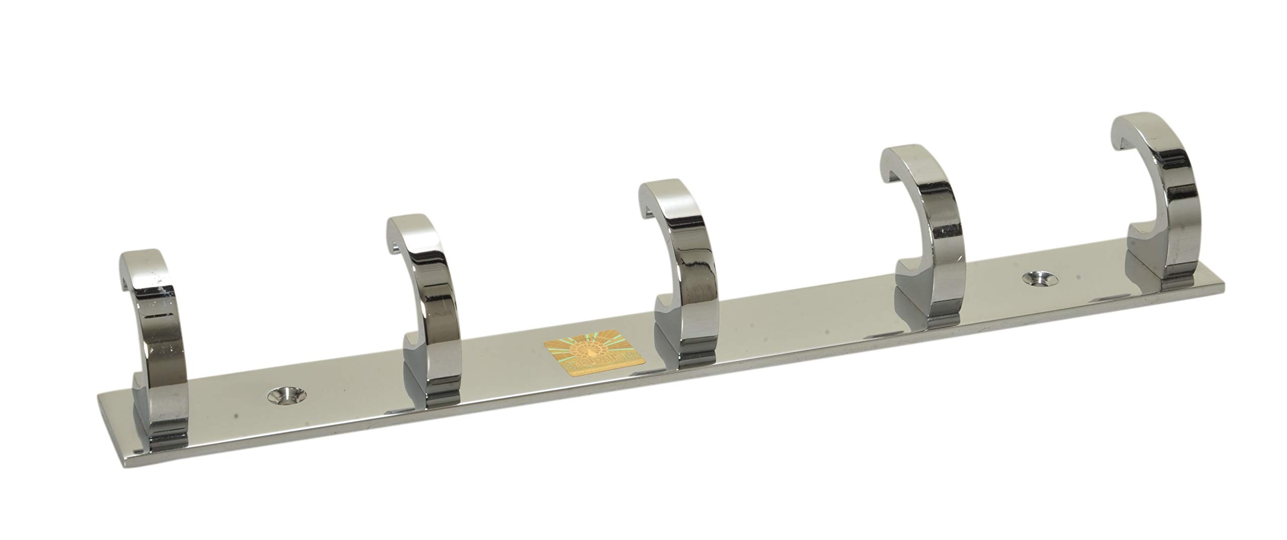 JaipurCrafts WebelKart Ekskluzywny błyszczący - 5-pinowy wieszak na ubrania łazienkowe, wieszak na drzwi, ścianę, szlafrok, haczyki do wieszania kluczy, ubrań, stalowych haczyków na ręczniki (1 szt.)