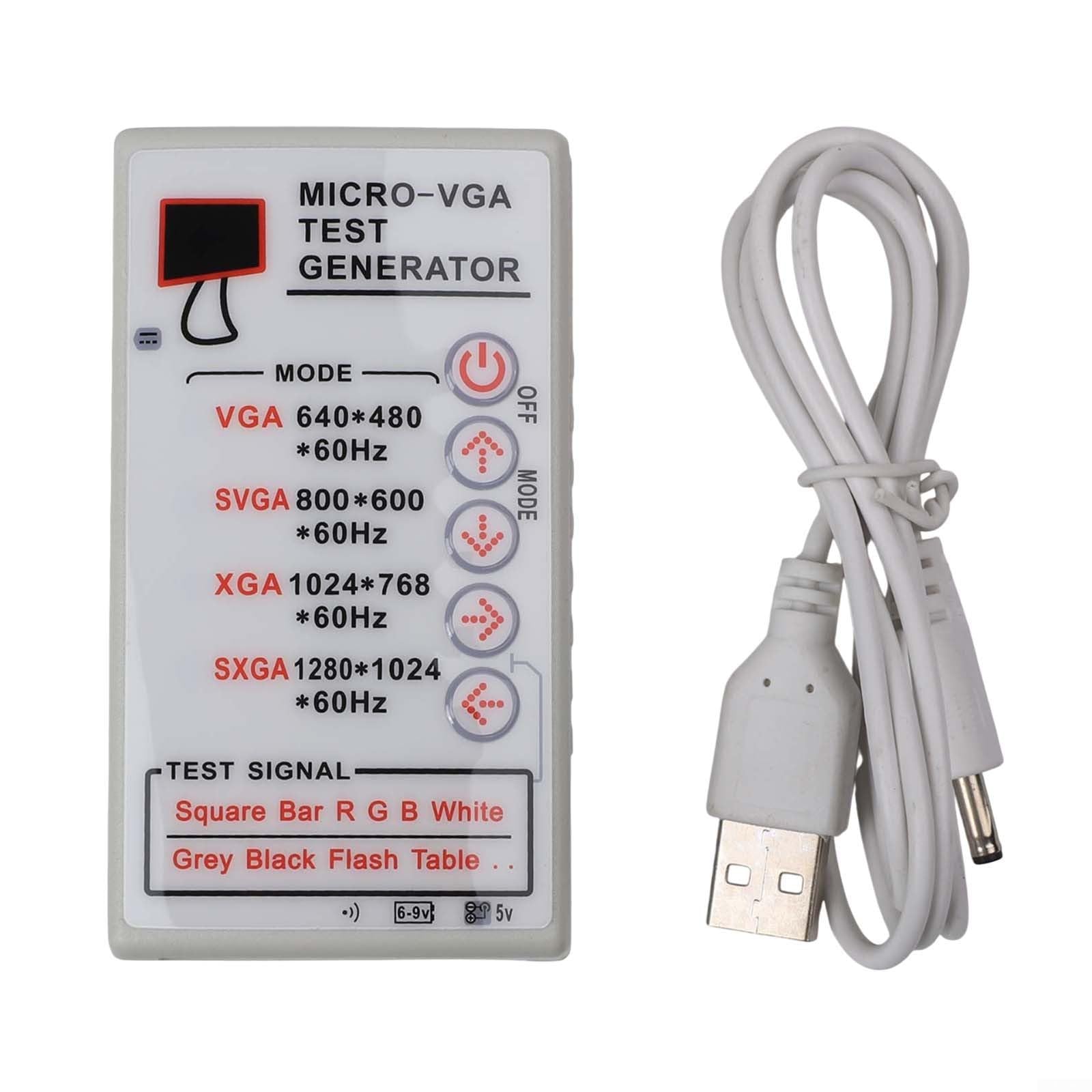 Vga Svga Xga Signalgenerator für CRT LCD-Monitor Projektor Reparatur Testwerkzeug mit 4 Auflösungen und Farbmustern