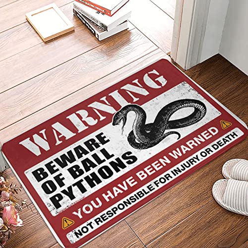 Tapis de porche d'automne et paillasson python de balle 65x90 cm