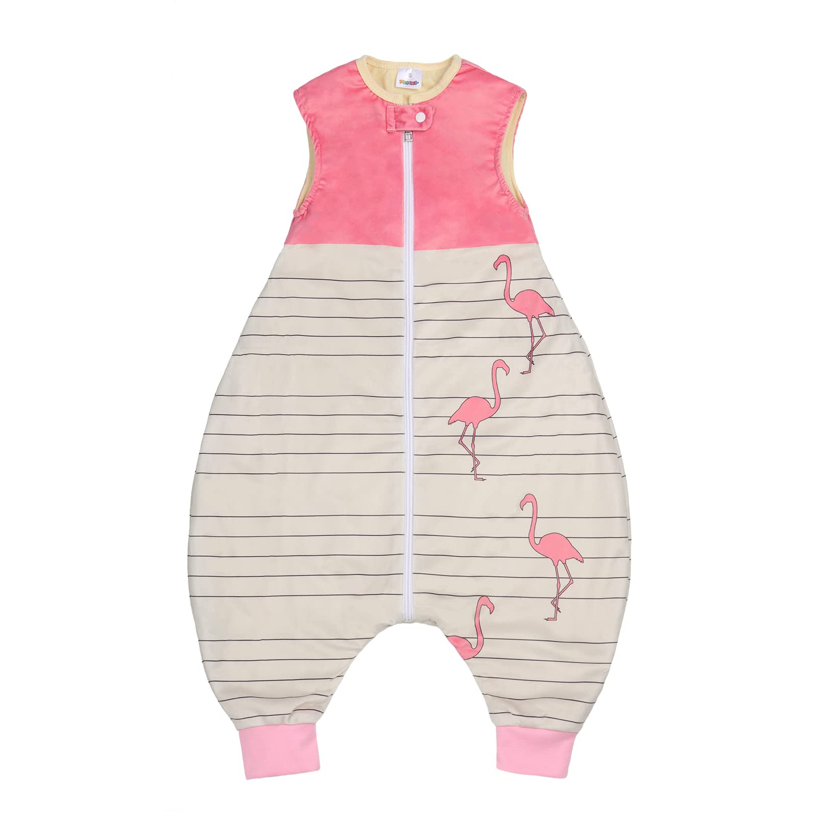 Vine Sacco Nanna Con Piedini 1.5 Tog Super Morbido E Caldo Quattro Stagioni Sacco Nanna Per Bambini 1-6 Anni Con Motivo Animalier