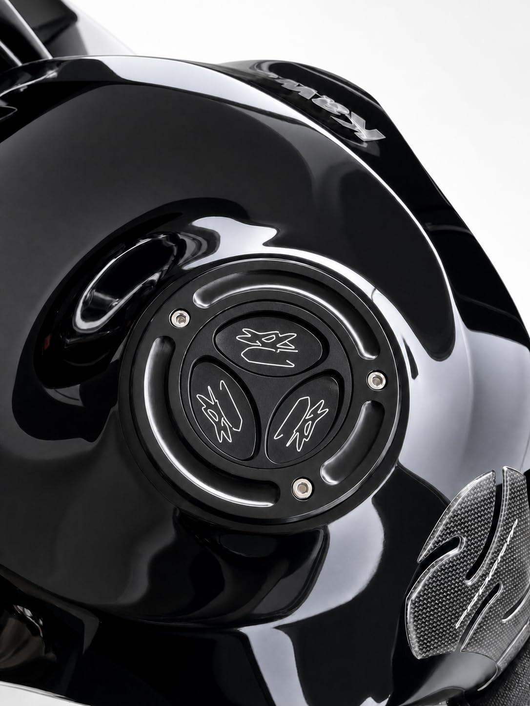 CNC Billet Aluminum Keyless Twist Off Fuel Gas Cap, Lightweight Racing Design Fits GSXR600 GSXR750 GSXR1000 GSX1300R SV650 SV1000 2003-2012