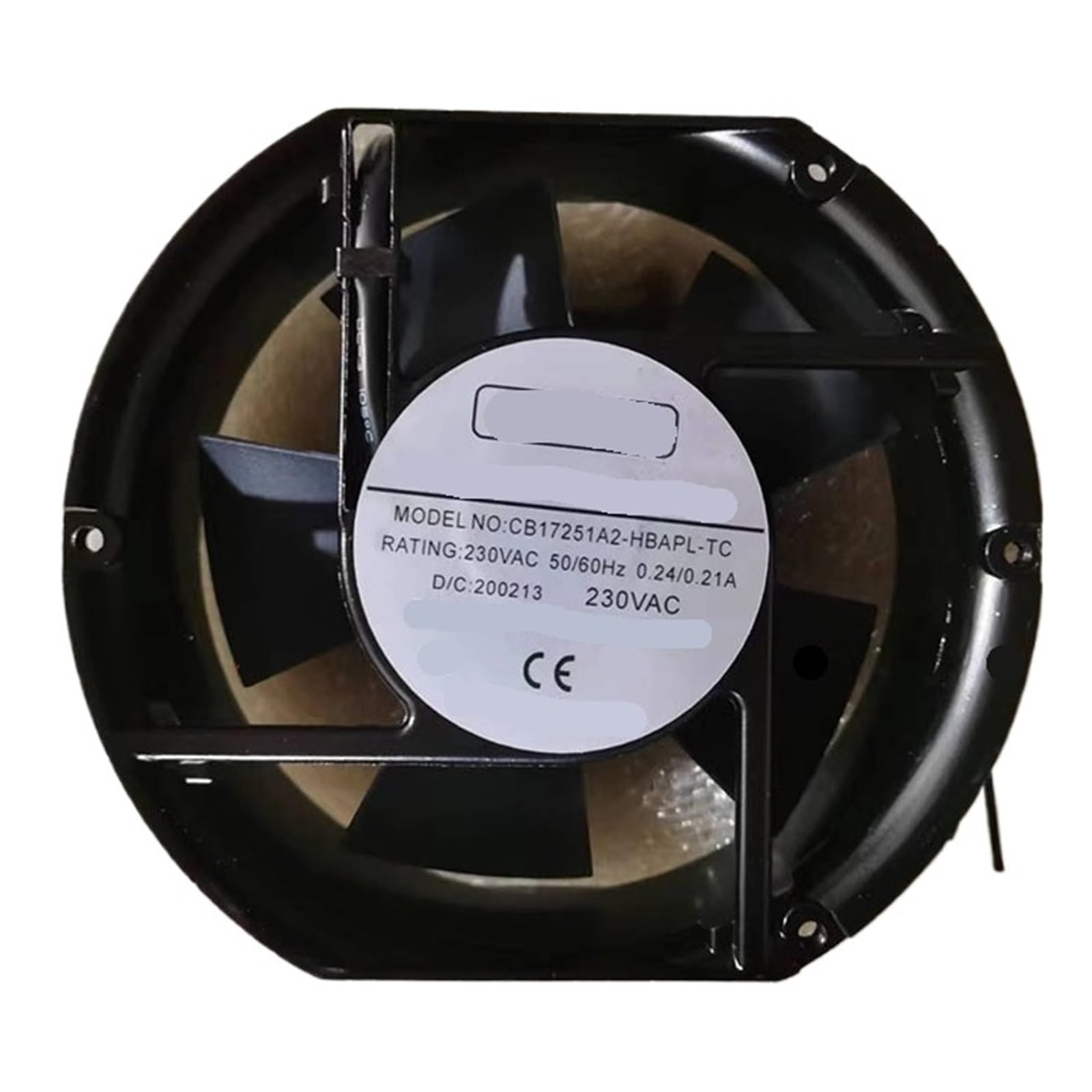 Lzikkgki One Color Cb17251a2-Hbapl-Tc Ac 230V 0.24/0.21A 172X150x51mm 2-Wire Cooling Fan