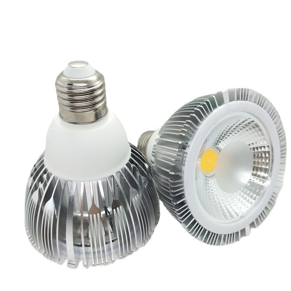 HongHeFu Paquete de 6 focos LED COB de 7 W, PAR30, E27, CA 85-265 V, carcasa de aluminio no regulable(Cool White 6000K)