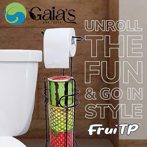 Miniatura 6 de Gaias FruiTP - Papel higiénico de bambú orgánico de alta calidad y suave, 12 megarrollos, 3 capas, 370 hojas, certificado FSC, sin PFAS y BPA,