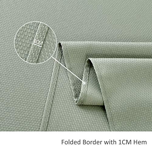 Maxmill MM-NOVA-SAGE GREEN-52X70 Rectangle Textured Tablecloth Waterproof Spillproof Wrinkle Free Table Cloth thumb #5