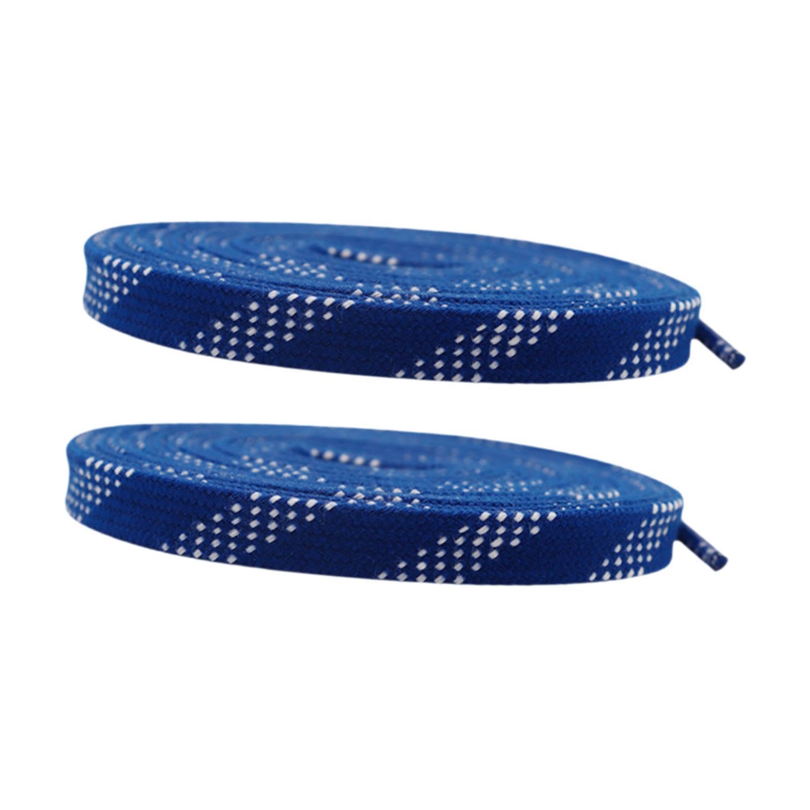 Ronyme 4x1 Paar Eishockey Schlittschuhschnürsenkel, Gewachste, Flache, 1 cm Breite Rollschuhschnürsenkel, Schnürsenkel für Eiskunstlaufschuhe