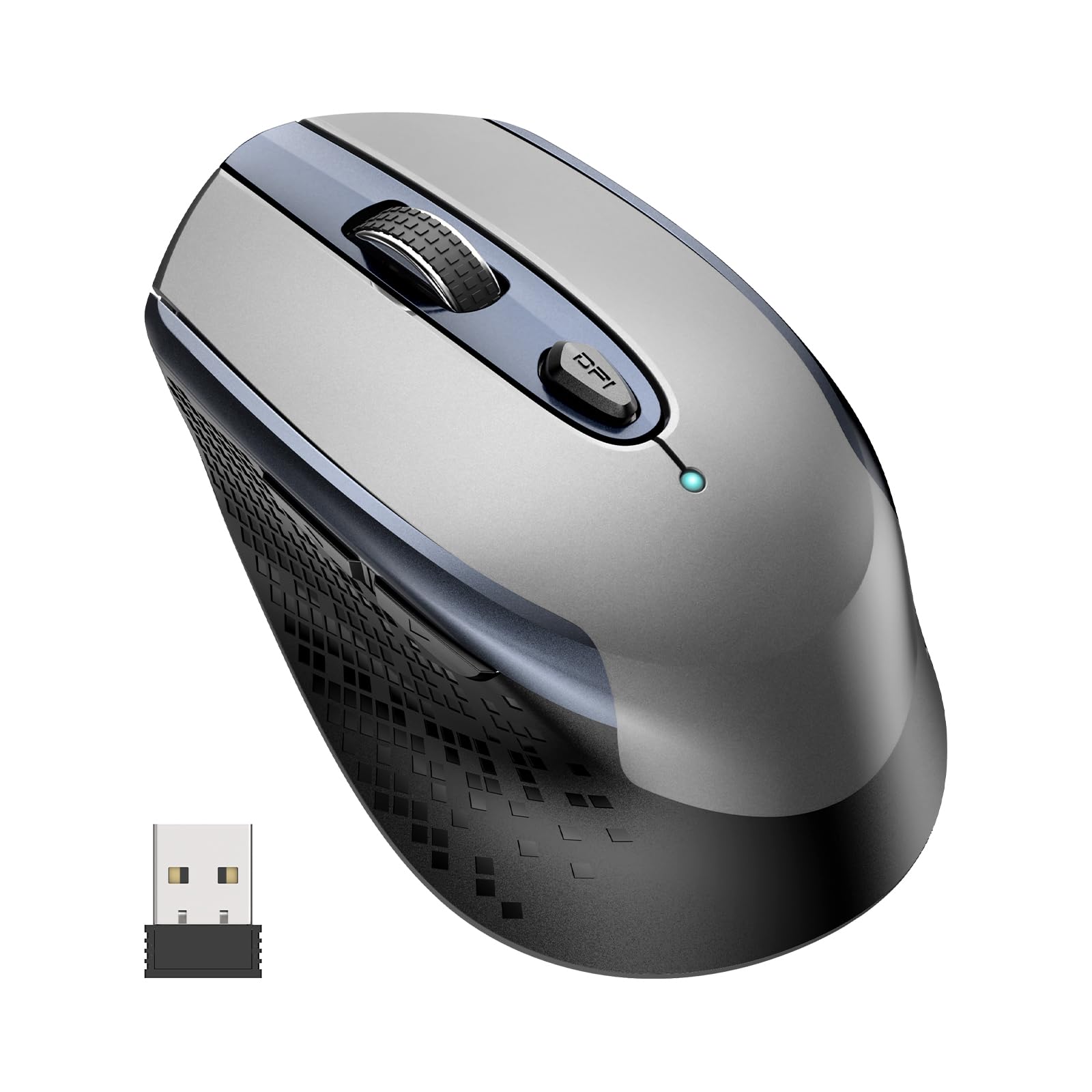 cimetech Wireless Mouse, Silent 2.4G Computer Mice Cordless with 3 Adjustable DPI,Ergonomic Mouse for Laptops, Desktops,PC, Notebook,ChromeBook,